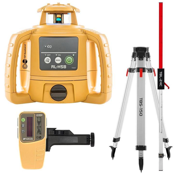 Topcon RL-H5B Bouwlaser! | 5 Jaar Garantie! | Complete set!, Doe-het-zelf en Bouw, Meetapparatuur, Nieuw, Verzenden