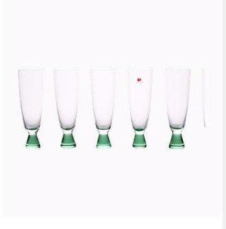 Carlo Moretti - Champagne fluitje (6) - vast - Muranoglas -