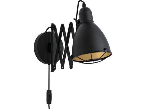 EGLO Treburley Wandlamp - E27 - 65 cm - Zwart/Goud, Huis en Inrichting, Woonaccessoires | Overige, Zo goed als nieuw, Verzenden
