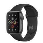 Apple Watch Series 5 40mm RVS | Zwart/Aluminium | Sportband, Handtassen en Accessoires, Ophalen of Verzenden, Zo goed als nieuw