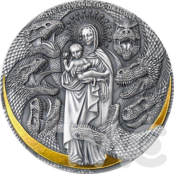 Kameroen. 3000 francs 2021 - The Lady and the Dragon, Postzegels en Munten, Munten | Europa | Niet-Euromunten