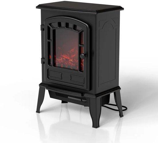 2dekans | Elektrische haard - Incl. Vlameffect - Zwart, Huis en Inrichting, Kachels, Ophalen of Verzenden