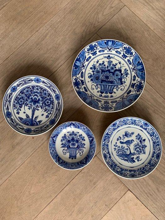 Koninklijke Porceleyne Fles - Bord (4) - Aardewerk, Antiek en Kunst, Antiek | Glaswerk en Kristal