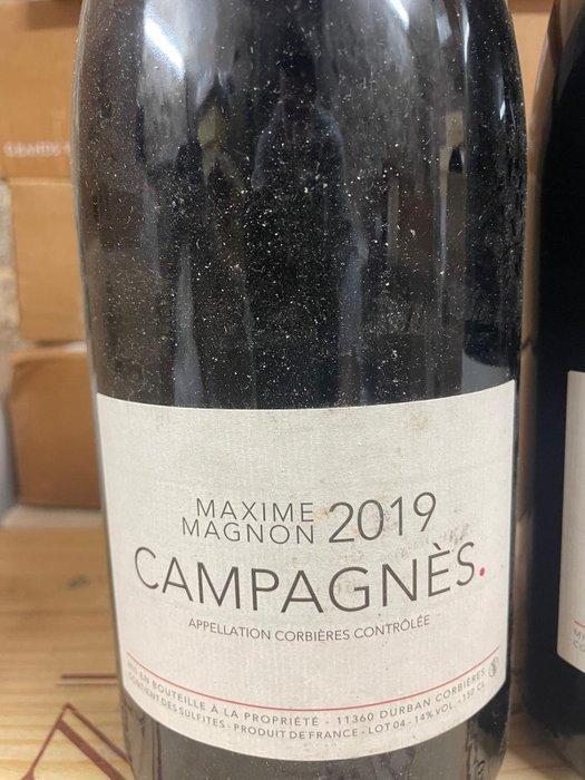 2019 Maxime Magnon Campagnès - Corbières - 2 Magnums (1.5L), Verzamelen, Wijnen