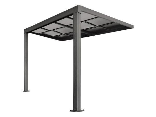 Veiling - Aluminium Terrasoverkapping Jakarta - 3 x 3 m - Gr, Tuin en Terras, Overkappingen