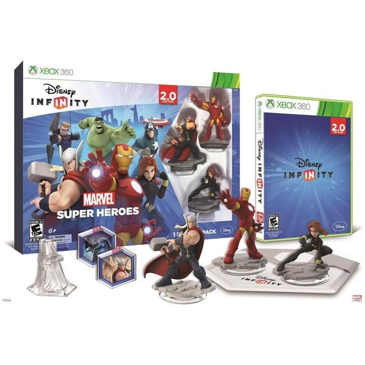 Disney Infinity 2.0 Marvel Super Heroes Starter Pack - Xb..., Games en Spelcomputers, Games | Xbox 360, Zo goed als nieuw, Ophalen of Verzenden