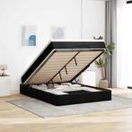 vidaXL Ottoman bed met matras 140x200cm stof zwart, Huis en Inrichting, Slaapkamer | Bedden, Verzenden, Nieuw