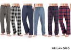 Milanoro - Set van 2 katoenen pyjamabroeken voor heren -, Verzenden, Nieuw