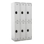 Gebruikte Lockerkasten 6 deuren (codeslot), Huis en Inrichting, Ophalen of Verzenden, Gebruikt