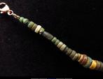 Oud-Egyptisch Armband van faience-mummieparels met Oog van, Handtassen en Accessoires