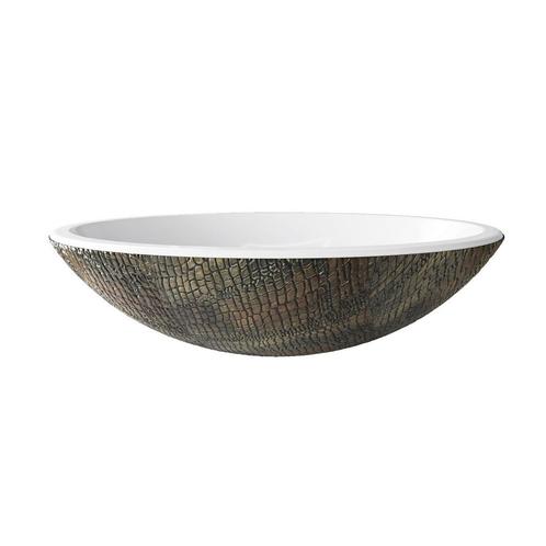 Waskom Best Design Color Croco Sinka Ovaal 52x38x14,5 cm, Doe-het-zelf en Bouw, Sanitair, Overige typen, Nieuw, Ophalen of Verzenden