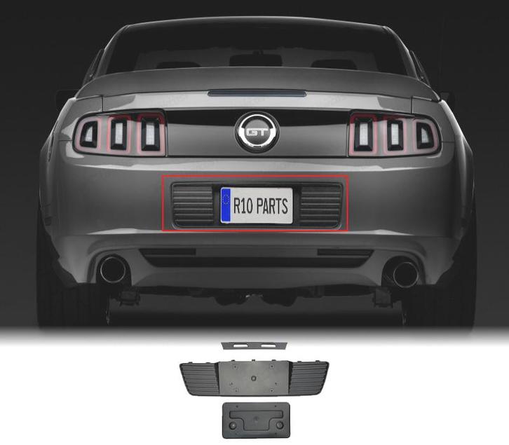 SUPPORT DE PLAQUE DIMMATRICULATION FORD MUSTANG 13-14 LOOK, Auto-onderdelen, Carrosserie, Verzenden