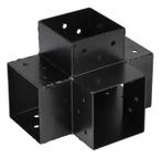 Starx paalverbinder type-X 90x90 mm zwart, Doe-het-zelf en Bouw, Nieuw