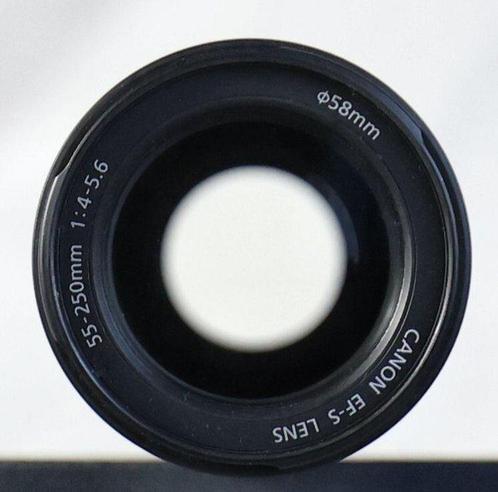 Canon EF-S 55-250mm 1:4-5.6 IS met UV-filter Objectif à, Audio, Tv en Foto, Fotocamera's Digitaal