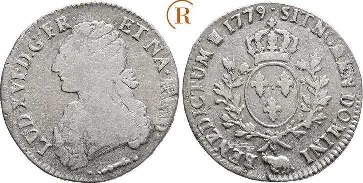 Ecu Pau 1779 Frankreich: Ludwig Xvi, 1774-1792:, Postzegels en Munten, Munten | Europa | Niet-Euromunten, België, Verzenden