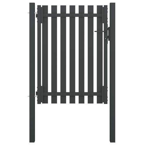 vidaXL Portail de clôture de jardin Acier 1x1,7 m, Jardin & Terrasse, Portes de jardin, Neuf, Envoi