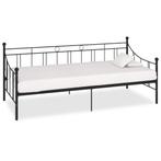 vidaXL Slaapbank metaal zwart 90x200 cm, Verzenden, Nieuw