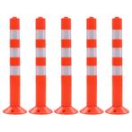 vidaXL Verkeerspalen 75 cm kunststof 5 st, Verzenden, Nieuw