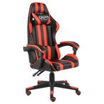 vidaXL Racestoel kunstleer zwart en rood, Huis en Inrichting, Verzenden, Nieuw