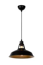 Lucide BRASSY-BIS - Hanglamp Ø 31 cm E27 Zwart, Huis en Inrichting, Lampen | Hanglampen, Verzenden, Nieuw, Metaal, Trendy verlichting
