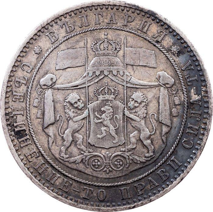 Bulgarije. Alexander I. 5 Leva 1885 (Zonder Minimumprijs), Postzegels en Munten, Munten | Europa | Niet-Euromunten