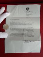 Medaillion Apollo 11 - métal provenant du module de commande, Antiek en Kunst