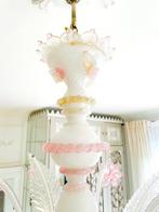Kroonluchter - Muranoglas - Opalin met de hand geblazen 24k, Antiek en Kunst