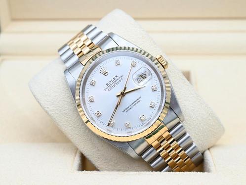 Rolex Datejust Ref. 16233 Year 1991 (Box & Papers), Handtassen en Accessoires, Horloges | Heren, Goud, Zo goed als nieuw, Goud