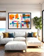 Dam Domido - Geometrics colors - 150 x 95 cm - No reserve, Antiek en Kunst