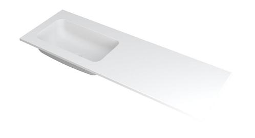 INK Wastafel Faktor polystone links zonder kraangat 140 cm x, Doe-het-zelf en Bouw, Sanitair, Overige typen, Nieuw, Ophalen of Verzenden