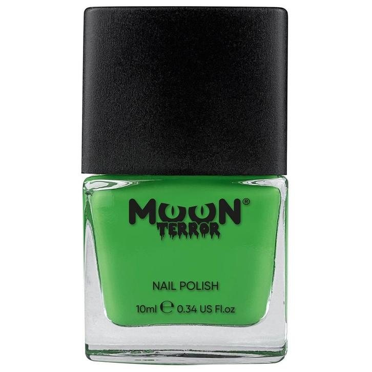 Moon Terror Halloween Nail Polish Zombie Green 14ml, Hobby en Vrije tijd, Feestartikelen, Nieuw, Verzenden