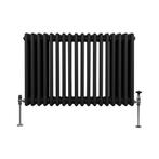 Traditionele 3 Kolom Radiator - 600 x 832mm - Zwart, Doe-het-zelf en Bouw, Verzenden, Nieuw