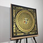 Painting of Tibetan Tradition - Mandala Mantra Hri with