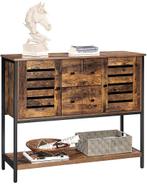 dressoir-home-office-vintage-zwart-bruin, Huis en Inrichting, Ophalen of Verzenden, Nieuw, Modern