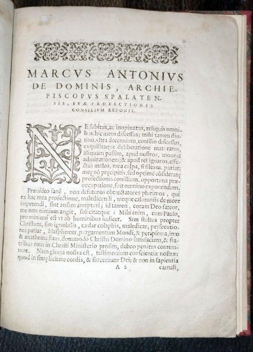 Marcus-Antonius de Dominis - Suae profectionis consilium, Antiek en Kunst, Antiek | Boeken en Manuscripten