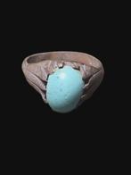 Nomaden Brons, Stunning Turquoise Color Garnet Stone Ring, Handtassen en Accessoires