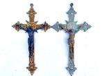 Crucifix - Brons, Legering - 20ste eeuw - 2 grote