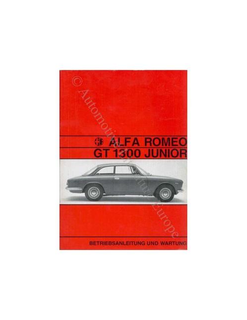 1970 ALFA ROMEO GT JUNIOR 1300 INSTRUCTIEBOEKJE DUITS, Autos : Divers, Modes d'emploi & Notices d'utilisation