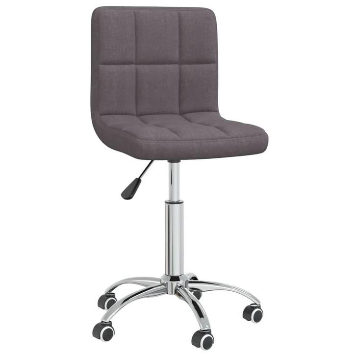 vidaXL Eetkamerstoel draaibaar stof taupe, Huis en Inrichting, Stoelen, Nieuw, Verzenden