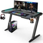 Avalo Gaming Bureau - 120x60x73 CM - Game Desk Met LED, Huis en Inrichting, Bureaus, Nieuw, Verzenden