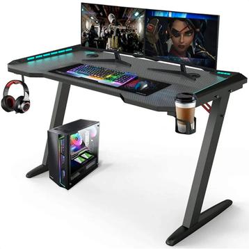 Avalo Gaming Bureau - 120x60x73 CM - Game Desk Met LED beschikbaar voor biedingen