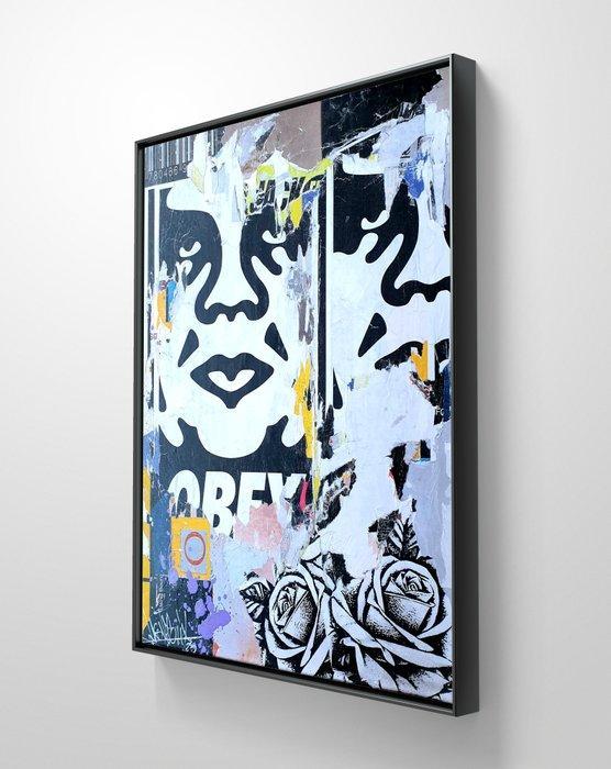lasveguix (1986) - OBEY urban wall, Antiek en Kunst, Kunst | Schilderijen | Modern