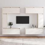 vidaXL Tv-meubelen 6 st massief grenenhout wit, Nieuw, Verzenden
