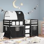vidaXL Kinderhoogslaper met tunnel 90x190 cm grenenhout wit, Verzenden, Nieuw