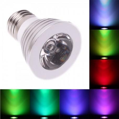E27 4W 16 klueren RGB LED lamp met afstandsbediening 1 Stuk, Huis en Inrichting, Lampen | Overige, Nieuw, Verzenden