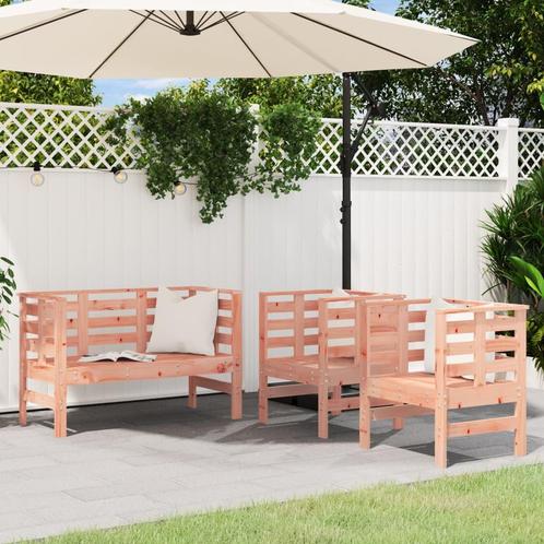 vidaXL 3-delige Loungeset massief douglashout, Tuin en Terras, Tuinsets en Loungesets, Loungeset, Nieuw, Verzenden