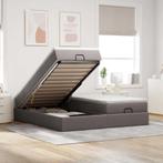 vidaXL Ottoman bed met matrassen 180x200cm stof taupe, Huis en Inrichting, Slaapkamer | Bedden, Verzenden, Nieuw