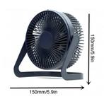 Draagbare Bureau Ventilator - 360° Roterende Handventilator, Nieuw, Verzenden