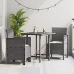 vidaXL Tuinstoelen met Kussens - 2 Stuks - Lichtgrijs - Poly, Tuin en Terras, Tuinstoelen, Verzenden, Nieuw