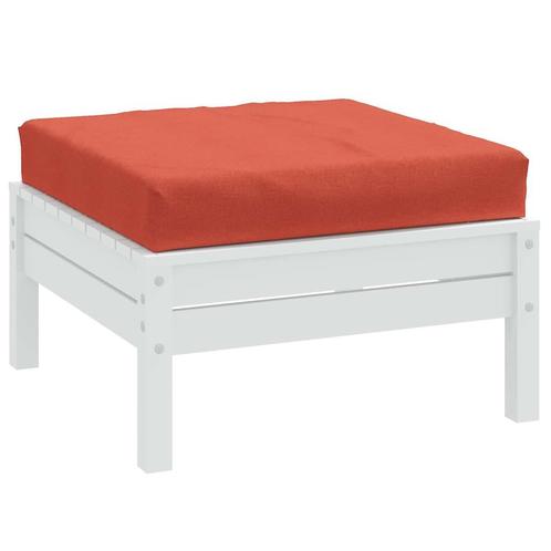 vidaXL Palletkussen 60x60x9,5 cm stof gemêleerd rood, Huis en Inrichting, Woonaccessoires | Kussens, Nieuw, Verzenden
